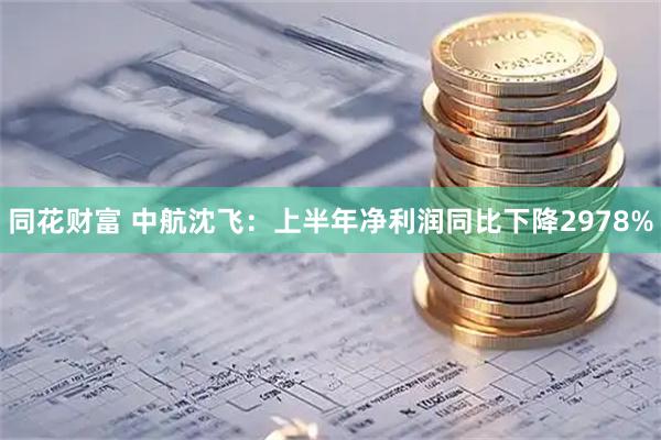 同花财富 中航沈飞：上半年净利润同比下降2978%