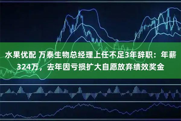 水果优配 万泰生物总经理上任不足3年辞职：年薪324万，去年因亏损扩大自愿放弃绩效奖金